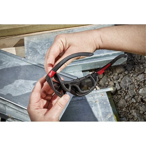 Performance Safety Glasses with Gasket, Black Lens, Polarized, Meets/Exceeds CSA Z94.3 Fastek