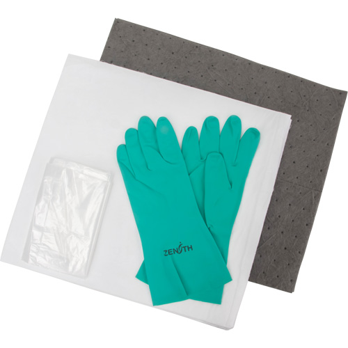 Spill Kit, Oil Only/Universal, Bag, 5 US gal. Absorbancy Fastek