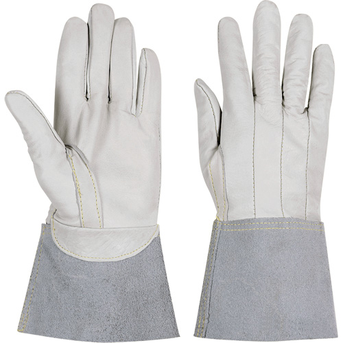 852 Ranpro&reg; FR White Stags TIG Gloves, Full Grain Calfskin, Size Small Fastek