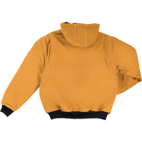 Hooded Duck Bomber Jacket, Men's, Medium (Tall), Brown Fastek