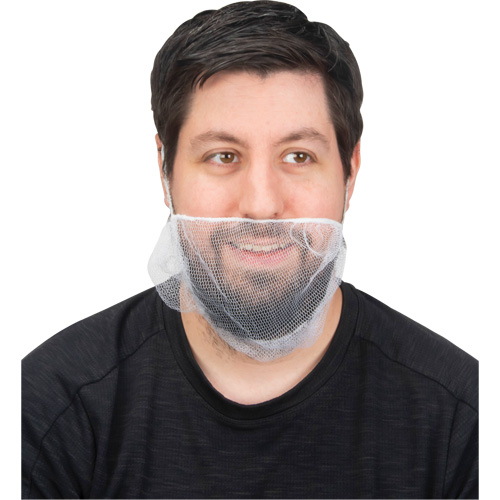 Beard Nets, Nylon, White Fastek