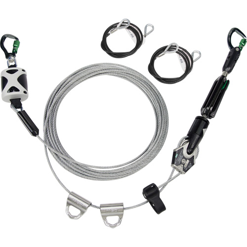 Temporary Horizontal Lifeline, Galvanized Cable Fastek