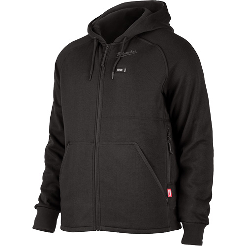 M12 Heated Hoodie, Men's, Large, Black, Polyester Fastek