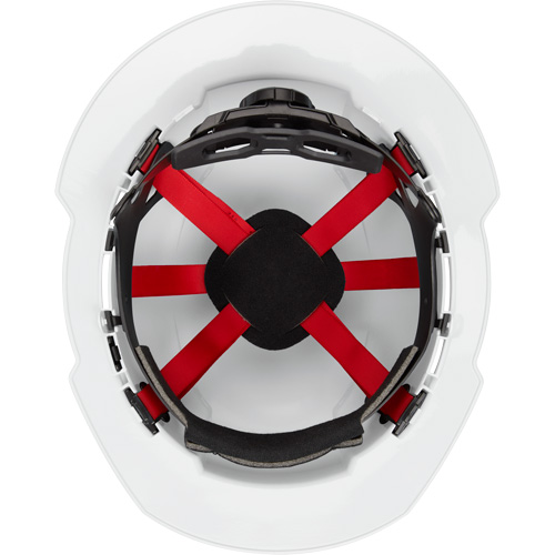 Casque de s&eacute;curit&eacute; &agrave; bordure compl&egrave;te avec suspension &agrave; 6 points, Suspension Rochet, ANSI type I/CSA type 1 Fastek