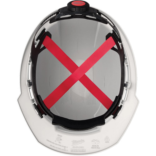 Front Brim Hardhat with 4-Point Suspension System, ANSI Type I/CSA Type 1, Ratchet Suspension Fastek