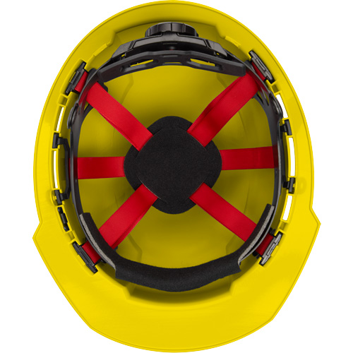 Front Brim Hardhat, Meets CSA Type 1, Ratchet Suspension, Non-Vented Fastek