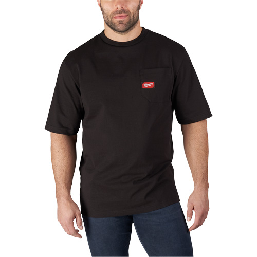 T-shirt robuste avec poche, Hommes, Petit, Noir Fastek