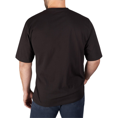 T-shirt robuste avec poche, Hommes, Petit, Noir Fastek