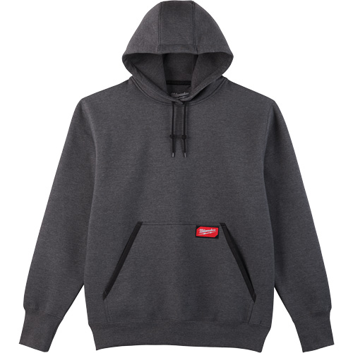 Heavy-Duty Pullover Hoodie, Men's, Small, Grey Fastek