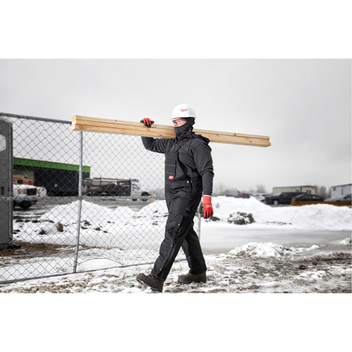 Salopette GridIron courte avec fermeture &agrave; glissi&egrave;re jusqu'&agrave; la cuisse, Hommes, 2T-Grand, Noir Fastek