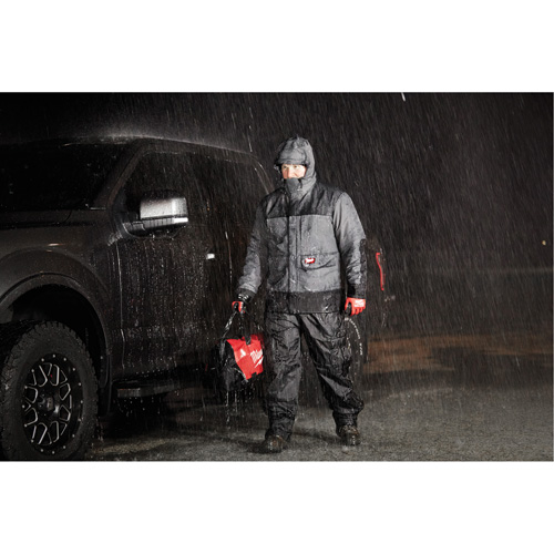 Hydrobreak Rainshell Jacket, Men's, 3X-Large, Grey Fastek