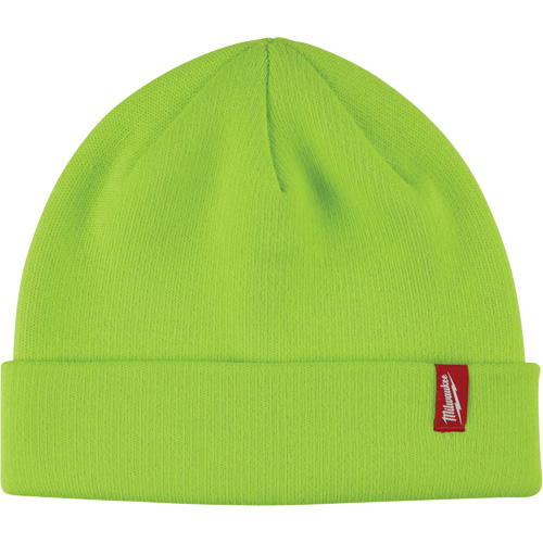 High-Visbility Cuffed Beanie, One Size, Green Fastek