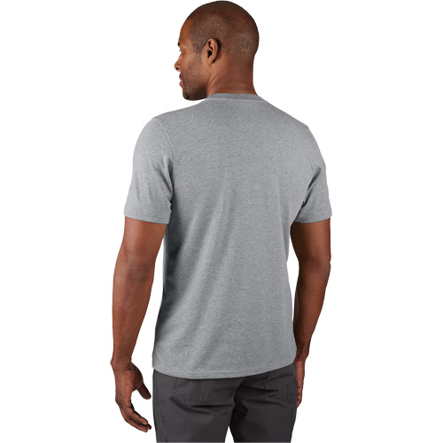 Hybrid Work Tee Shirt, Men's, Small, Grey Fastek