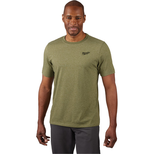 T-shirt de travail hybride, Hommes, Petit, Vert Fastek