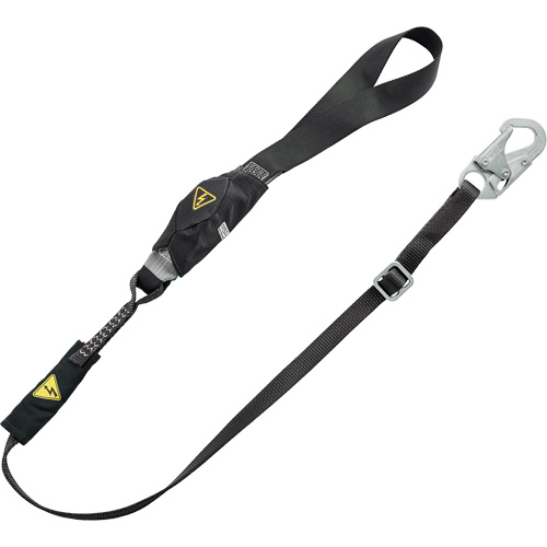 V-Series Utility Energy Absorbing Lanyard, 6', Snap Hook Center, Snap Hook Leg Ends, Nylon Fastek