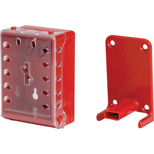 Ultra Compact Lock Box, Red Fastek