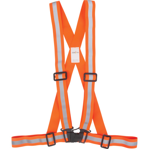 Traffic Harness, High Visibility Orange, Silver Reflective Colour, Medium Fastek