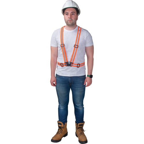 Traffic Harness, High Visibility Orange, Silver Reflective Colour, Medium Fastek