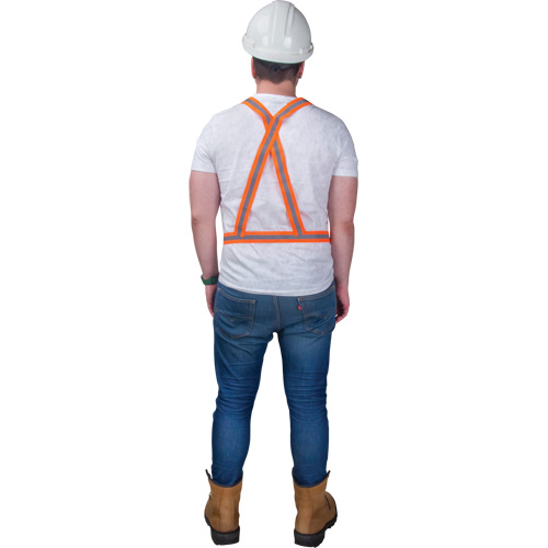 Traffic Harness, High Visibility Orange, Silver Reflective Colour, Medium Fastek