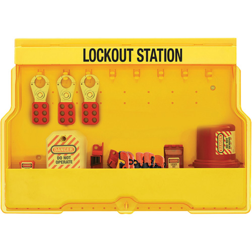 Premier Electrical Lockout Station, None Padlocks, 16 Padlock Capacity, Padlocks Not Included Fastek