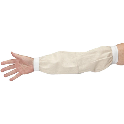 Sleeves, 18", Cotton, White Fastek
