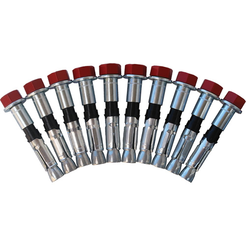 Jeu de boulons de rechange pour ancrages &agrave; anneau en D pour b&eacute;ton, Boulonn&eacute;, Usage Permanent/Temporaire Fastek