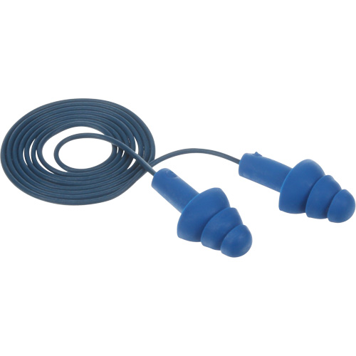 E-A-R Ultrafit Premolded Earplugs, Corded, One-Size, Bulk - Polybag, NRR 25 dB NRR dB Fastek