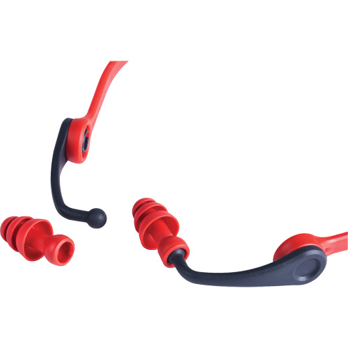 Replacement Banded Flanged Ear Plugs, 25 dB NRR, One-Size Fastek