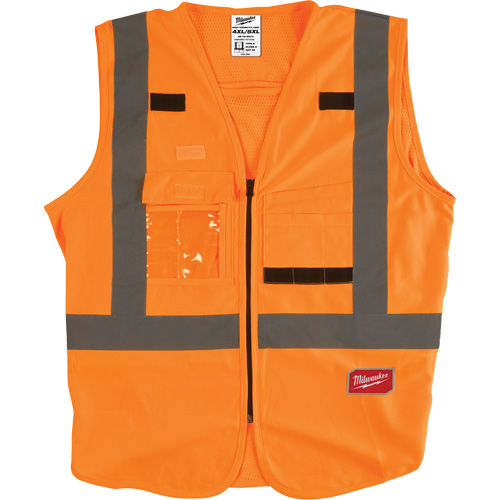 Veste de s&eacute;curit&eacute;, Orange haute visibilit&eacute;, 4T-Grand/5T-Grand Fastek