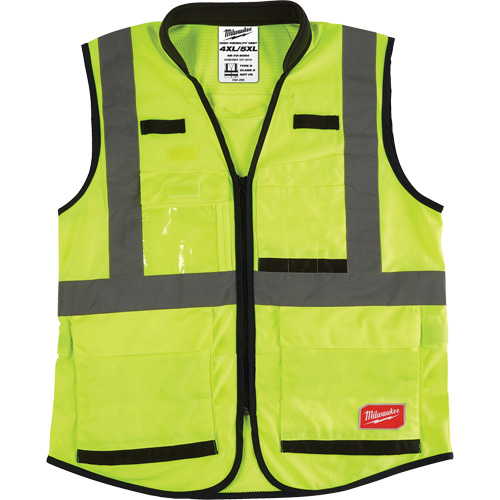 Veste de s&eacute;curit&eacute; haute performance, Jaune lime haute visibilit&eacute;, 4T-Grand/5T-Grand Fastek