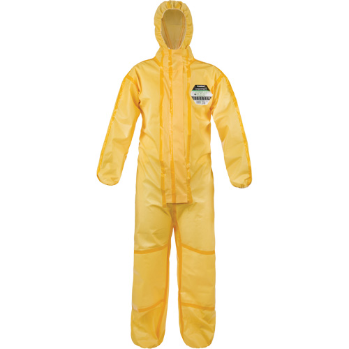 ChemMax&reg; 1 Coveralls, Polyethylene/Polypropylene, Small, Yellow Fastek