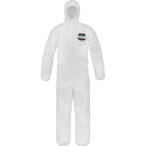 Safegard GP Coveralls, Medium, White, SMMS Fastek