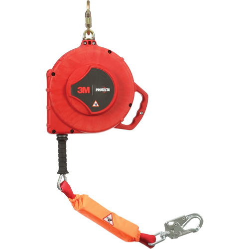 Rebel Self Retracting Lifeline, 50', Galvanized Steel, Swivel Fastek