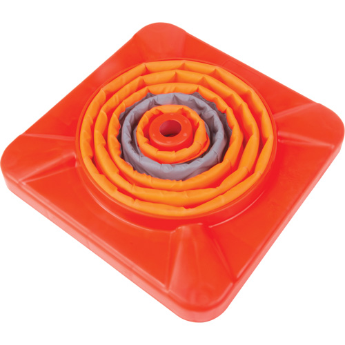 C&ocirc;ne de signalisation repliable, 18" h, Orange Fastek