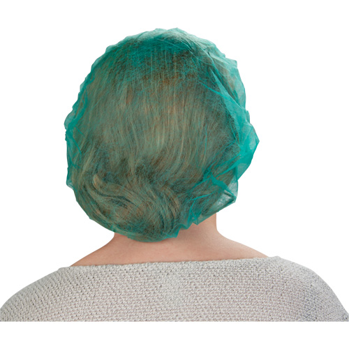 Bonnets bouffants, Polypropyl&egrave;ne, 21", Vert Fastek