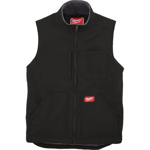 Heavy-Duty Sherpa-Lined Vest, Men's, Small, Black Fastek