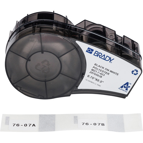 Harsh Environment Multi-Purpose Labels with Ribbon, Black Fastek