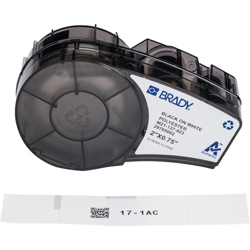 Harsh Environment Multi-Purpose Labels with Ribbon, Black Fastek