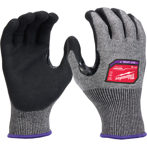 Gants enduits par trempage &agrave; dext&eacute;rit&eacute; &eacute;lev&eacute;e, Taille Petit, Calibre 18, Rev&ecirc;tement Nitrile, Enveloppe en Nylon/Poly&eacute;thyl&egrave;ne/Tungst&egrave;ne, ASTM ANSI niveau A7/EN 388 niveau 4 Fastek