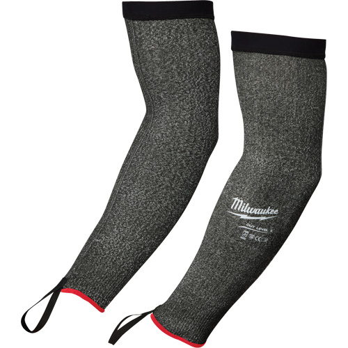 Manches de protection, Poly&eacute;thyl&egrave;ne, 16", ANSI/ISEA 105 niveau 5/EN 388 niveau E, Gris Fastek