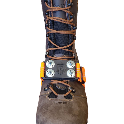 Midcleat&reg; Non-Sparking Ice Cleat, Carbon Steel, Stud Traction, One Size Fastek