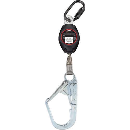 Dynamic Large Snap Hook Self-Retracting Lifeline, 7', Polyester, Swivel Fastek