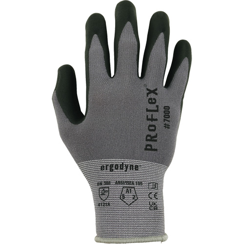 Gants enduits ProFlex 7000, Taille Petit, Calibre 15, Rev&ecirc;tement Mousse de nitrile, Enveloppe en Nylon/Spandex, ASTM ANSI niveau A1/EN 388 niveau 1/EN 388 niveau A Fastek
