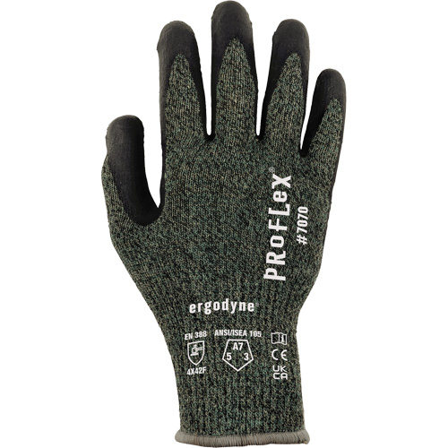 Gants enduit de nitrile r&eacute;sistant &agrave; la coupe ProFlex 7070, Taille Petit, Calibre 13, Rev&ecirc;tement Nitrile, Enveloppe en Aramide, ASTM ANSI niveau A7/EN 388 niveau F Fastek