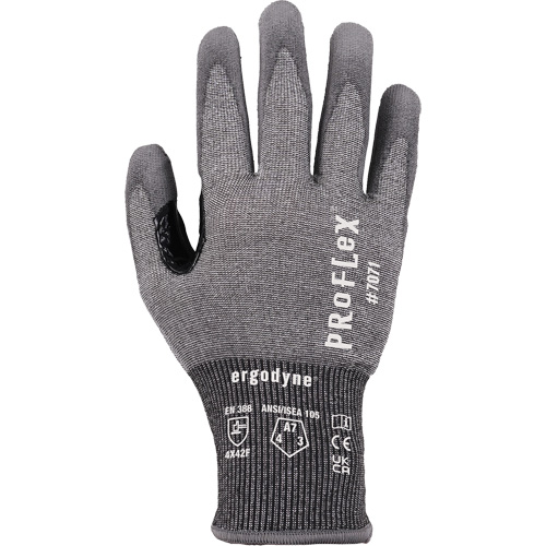 Gants enduit de PU r&eacute;sistant &agrave; la coupe ProFlex 7071, Taille Petit, Calibre 18, Rev&ecirc;tement Polyur&eacute;thane, Enveloppe en PEHP/Tungst&egrave;ne, ASTM ANSI niveau A7/EN 388 niveau F Fastek