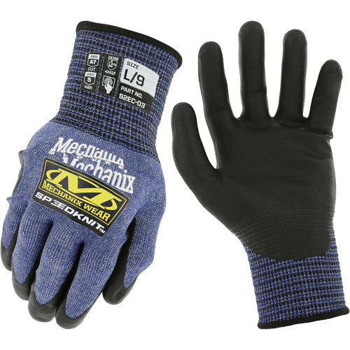 Gants r&eacute;sistants aux coupures SpeeKnit S2EC03, Taille Petit/7, Calibre 18, Rev&ecirc;tement Ur&eacute;thane, Enveloppe en PEHP/Tungst&egrave;ne, ASTM ANSI niveau A7/EN 388 niveau F Fastek