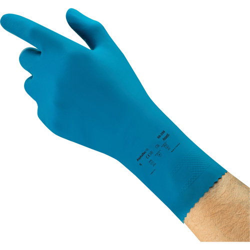 Gants r&eacute;sistants aux produits chimiques AlphaTec 88-356 pour l'industrie alimentaire, Taille 7, 12" lo, Latex de caoutchouc, 17 mils Fastek