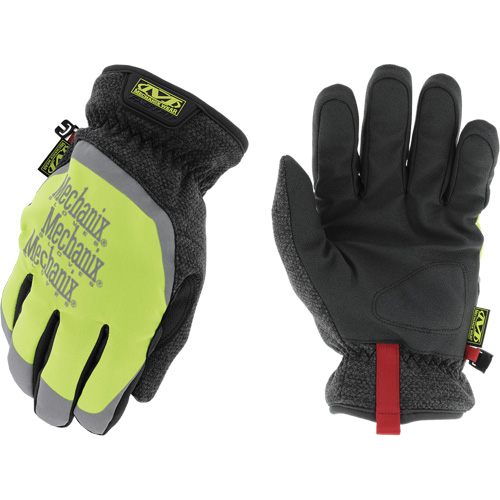 Coldwork Hi-Viz Fastfit&reg; Winter Work Gloves, Size 8, ASTM ANSI Level A5 Fastek