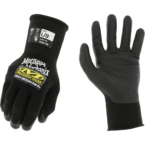 Speedknit Work Gloves, 7, Polyurethane Coating, 15 Gauge, Nylon Shell Fastek
