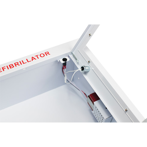 Grande armoire enti&egrave;rement encastr&eacute;e avec alarme, Zoll AED Plus/Zoll AED 3/Cardio-Science/Physio-Control Pour, Non m&eacute;dical Fastek